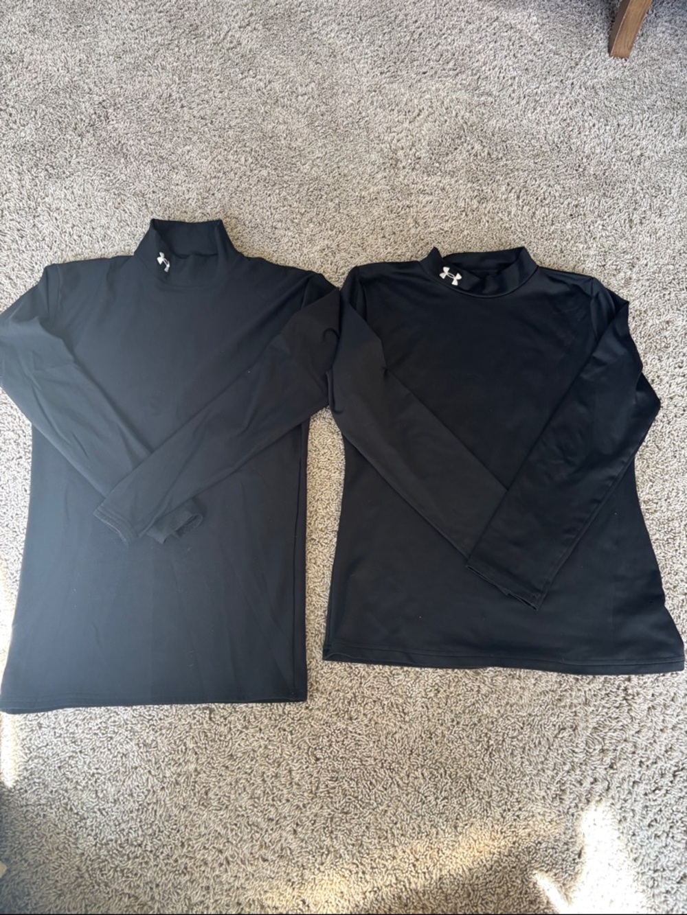 Under Armour Black Performance Mock Neck Long Sleeve Tops (2-Pack)